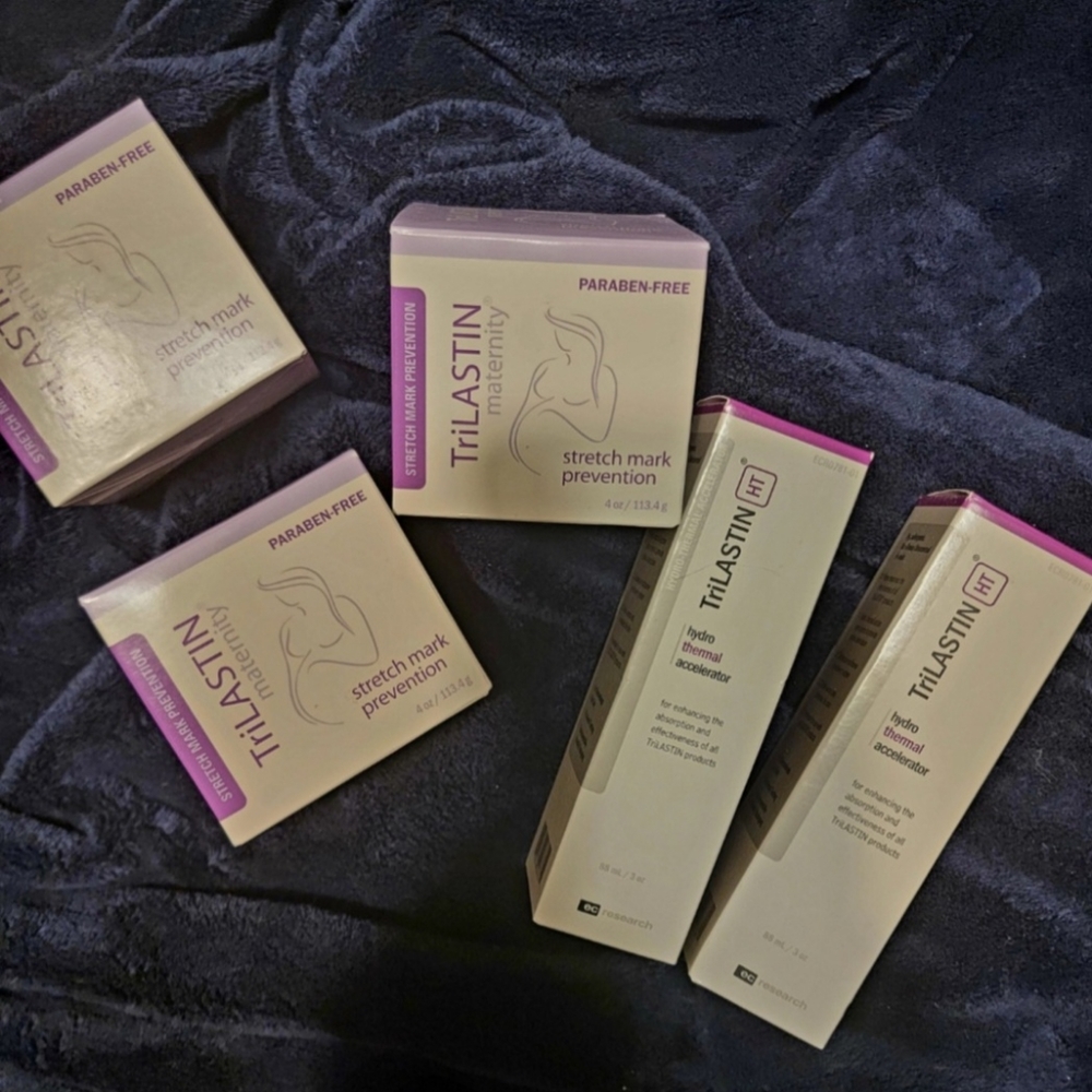 TriLASTIN Maternity Stretch Mark Prevention Duo - Cream, Serum: 3-Month Supply